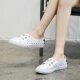 New Summer Breathable Star-Patterned Casual Shoes for Women, Shallow Mouth, Versatile, Large Size, Flat-Soled, Maternity Shoes, Trendy Women's Shoes