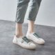 2023 Spring and Autumn New Style Comfortable Versatile Slip-On Soft Sole Maternity Shoes Flat Sneakers Genuine Leather White Shoes for Women