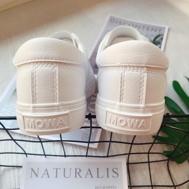 Removed from the cabinet MOWA's new Internet celebrity white shoes, versatile trendy lace-up casual sneakers for men, soft-soled single shoes for women
