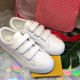 Mowa New Product Velcro Women's White Shoes Soft Sole Breathable Pregnant Women Casual Students Dna Pure White Sneakers
