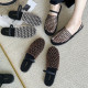 Open-Toe Sandals with Fishnet Back Strap, Flat Roman-Style Shoes, 2025 Summer New Hollow-Out Comfortable Beach Mules