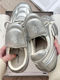Genuine leather soft sole comfortable 2025 spring new women's ballet height-increasing moral training shoes casual sports racing shoes women's single shoes