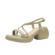 Roman Cross-Strap Sandals for Women, Summer Outdoor Wear, Thick-Soled High-Heeled Shoes, Women's Chunky Heel Platform Sandals, Genuine Leather Beach Shoes