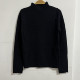 2025 Black Half-Turtleneck Sweater for Women, Pullover Base Layer, Women's Autumn Retro Slim-Fit Knit Sweater 503
