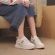 Mowa High-Top Sneakers for Women, Winter Korean Style, Versatile, Trendy Thick-Soled White Casual Sports Shoes