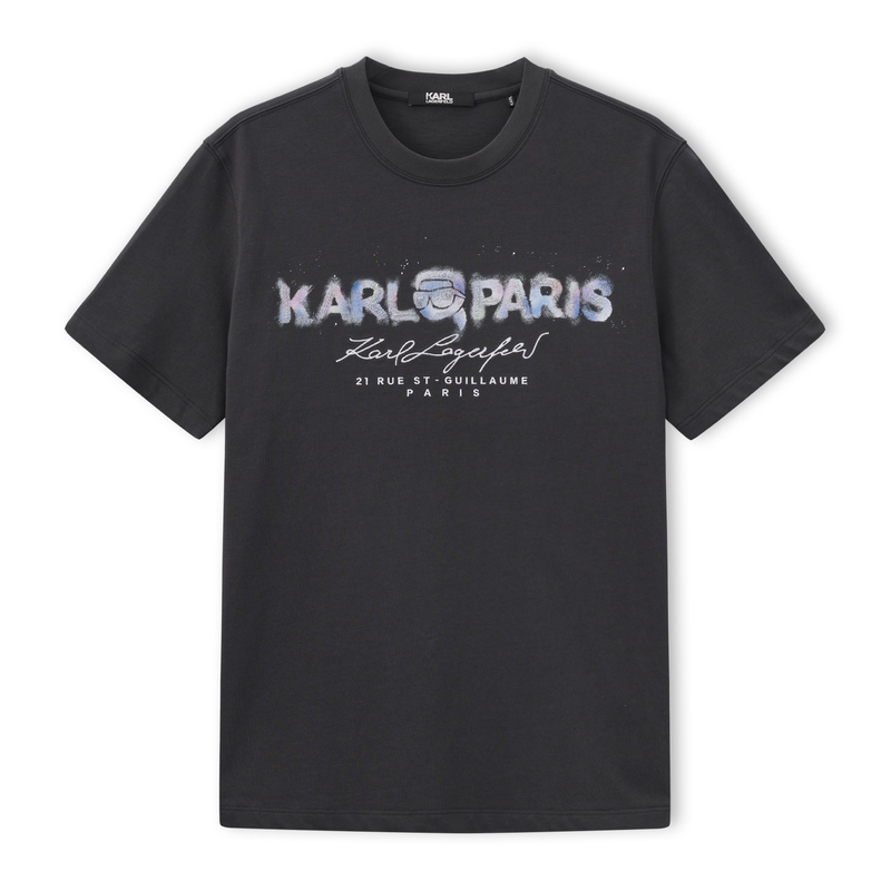 Karl Lagerfeld Men's Clothing 2026 Summer New Karl Lagerfeld Oversized Short-Sleeve T-Shirt Authentic