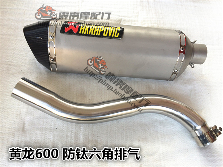 Benelli Huanglong 600 BJ600 Huanglong 300 sửa đổi ống xả bằng sợi carbon Tianzhu Brother M4 Ji Village - Ống xả xe máy pô xe wave alpha chính hãng