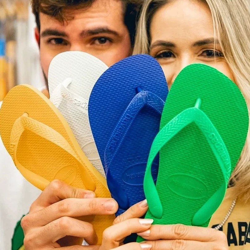 [Бразилия havaianas вьедо Хаваана TOP мужская/женская парные резиновые шлепанцы межплатформенные]