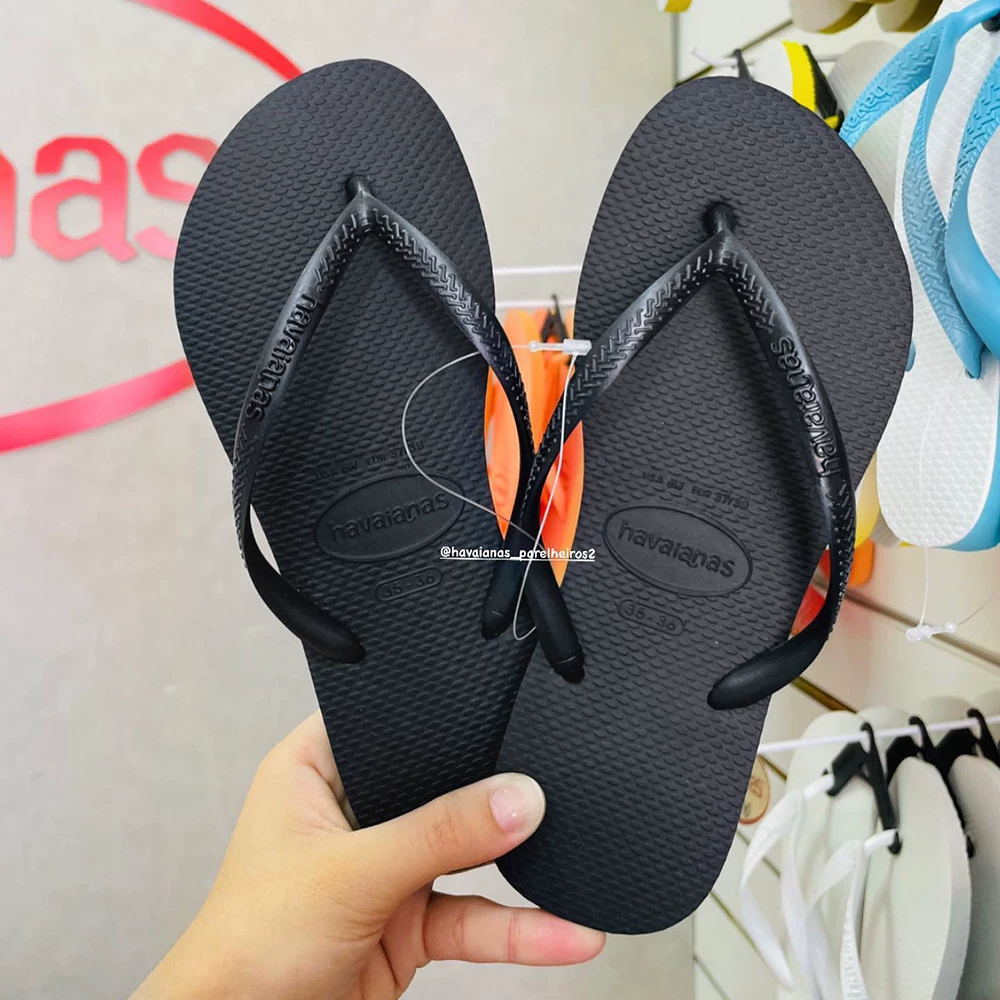 [Оригинальные сланцы Havana Havaianas женские шлепанцы с узкой подошвой противоскользящие]