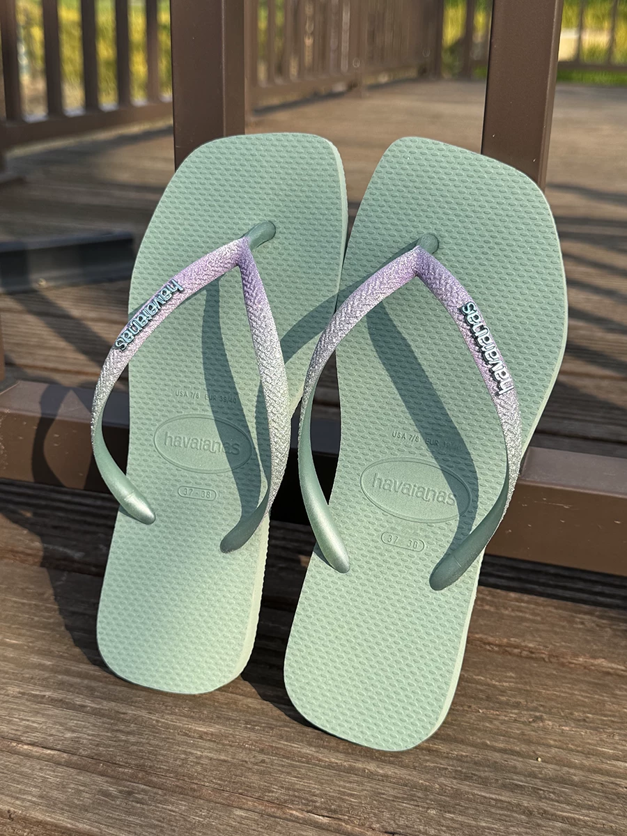 [Оригинальные сланцы Havana Havaianas женские шлепанцы с узкой подошвой противоскользящие]