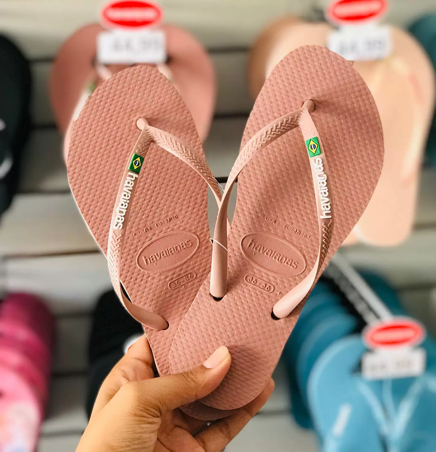 [Оригинальные сланцы Havana Havaianas женские шлепанцы с узкой подошвой противоскользящие]