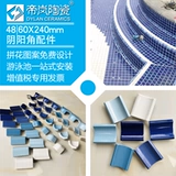 Бассейн с аксессуарами, мозаика