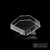 Creative acrylic paper box Black bottom napkin box Storage box Hotel restaurant special transparent tissue box spot