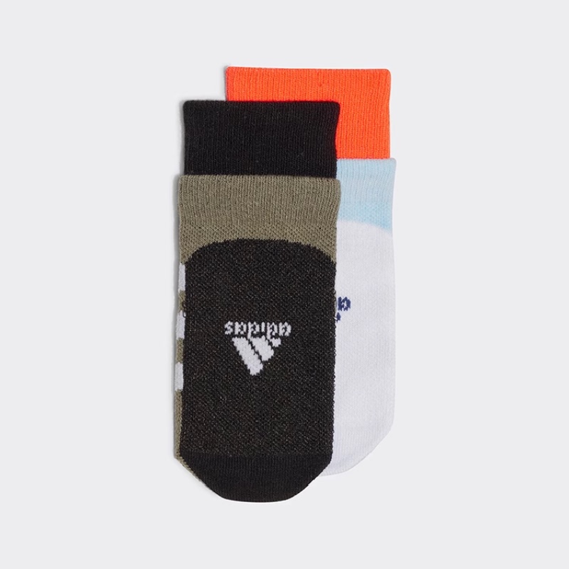 Adidas Kidsren's Knitted Cotton Sweat-Absorbent, Breathable and Comfortable Sports Socks, Two Pairs, Fk3488 Adidas Kidsren's Knitted Cotton Sweat-Absorbent, Breathable and Comfortable Sports Socks, Two Pairs, Fk3488
