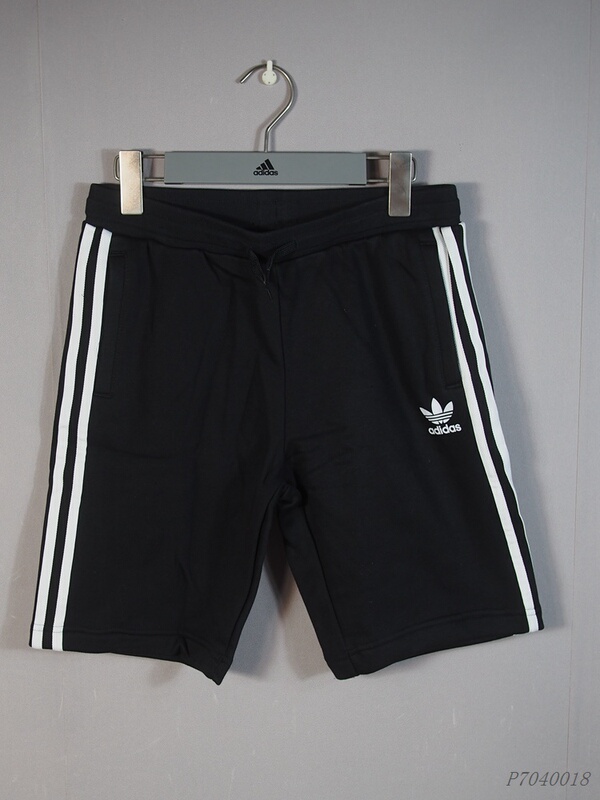 Adidas Trefoil Big Kids' Knitted Cotton-Polyester Fleece-Lined Classic Logo Three-Stripe Sports Shorts Ej3250