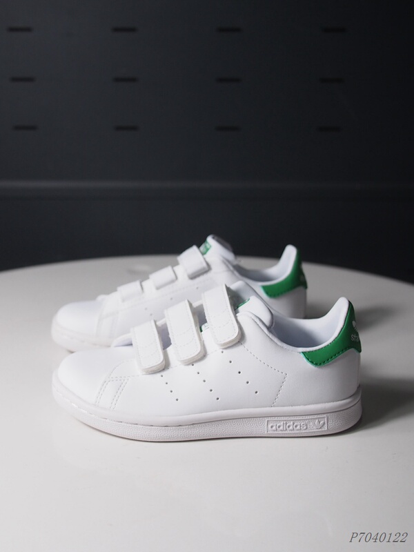 Adidas Trefoil Stan Smith Low-Top Magic Tape Children's Shoes Fx7534 M20607