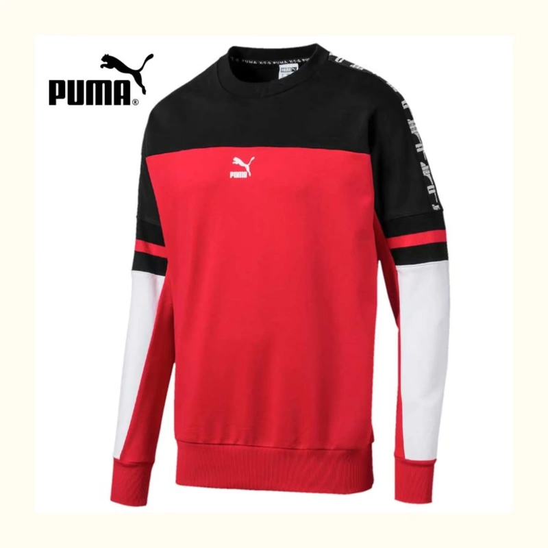 Áo len nam PUMA Hummer 2019 mùa thu mới cổ tròn đào tạo áo thể thao giản dị áo thun 595872 - Thể thao lông cừu / jumper