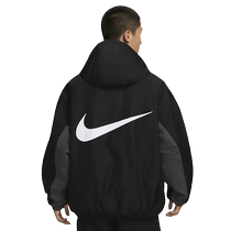 Nike Nike cotton clothing mens winter new windproof and warm large hook cotton clothing sports jacket jacket FB7853-010