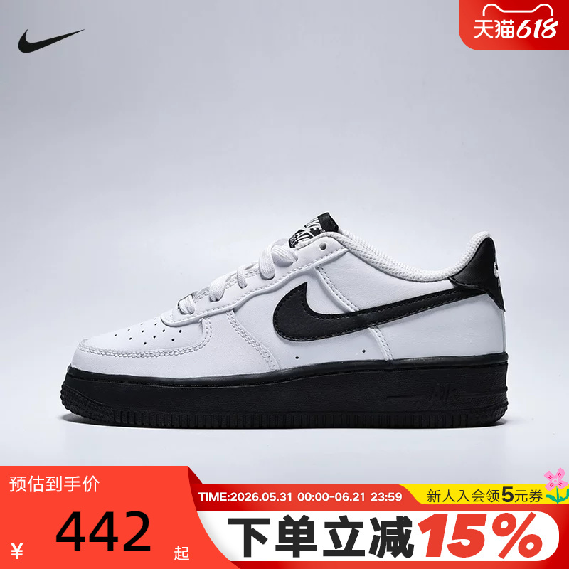 Nike Nike Women's Shoes Air Force 1 Black and White Af1 Air Force One Sports Casual Shoes Ct3839-121