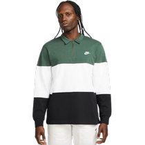 NIKE Nike mens spring and autumn new splicing sports training casual long-sleeved T-shirt POLO shirt FB7798-323