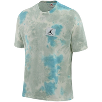 Nike Nike Jordan mens short-sleeved T-shirt summer pure cotton tie-dye casual breathable round neck DX9584-110