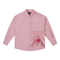 Converse Womens Drawstring Love Accessories Shirt Jacket Long Sleeve 10027658-A02