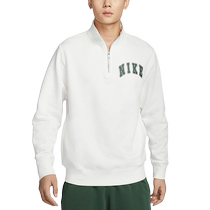 Nike NIKE CLUB mens 1 4 zipper cardigan plus velvet sweatshirt pullover FZ0874-133
