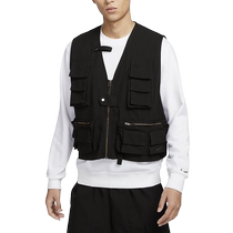 Nike Mens Functional Vest Summer New Loose Woven Casual Sports Workwear Jacket FN3215-010