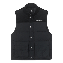 Converse 2024 winter mens simple splicing layered vest down vest 10026920-A02