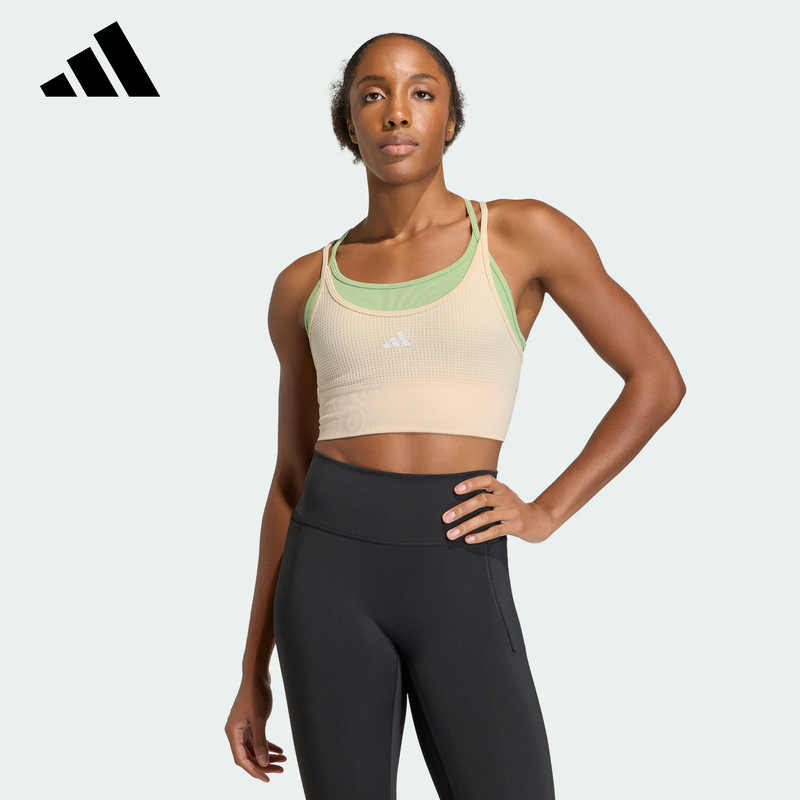Adidas Adidas Low-Intensity Quick-Drying Yoga Pilates Fitness Vest Spring Women's Sports Bra Kq5242