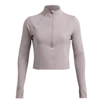 Under Armor UA Qualifier Womens 1 2 Zipper Fitness Running Sports Long Sleeve T-Shirt 1379349