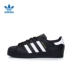 Giày thể thao nữ Adidas clover Giày thông thường SUPERSTAR vỏ trắng nguyên chất giày thể thao nam B27136 giày tập gym nữ Dép / giày thường