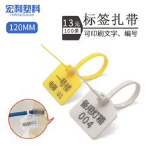 Color nylon tie cord tying power cord finishing network cable ticks label plastic hanging plate electric box label tie