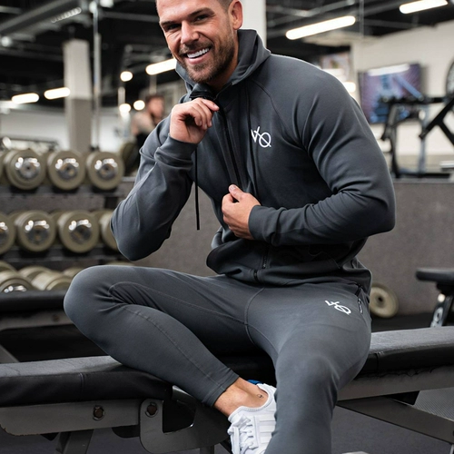 Спортивный комплект для спортзала, толстовка с капюшоном, дорожный кардиган, штаны для тренировок