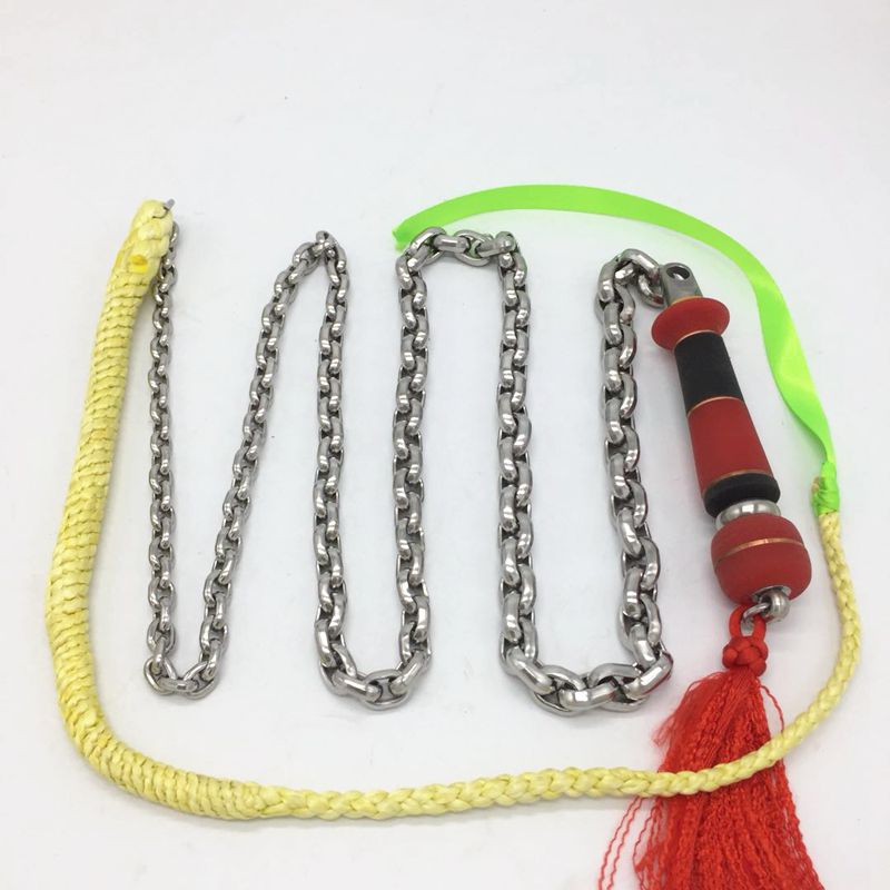 Wheat Ear Whip Short Ring Steep Arc Thick Wall Stainless Steel Fitness Whip Infinitely Variable Whip Whip Kirin Whip Great Full Martial Arts