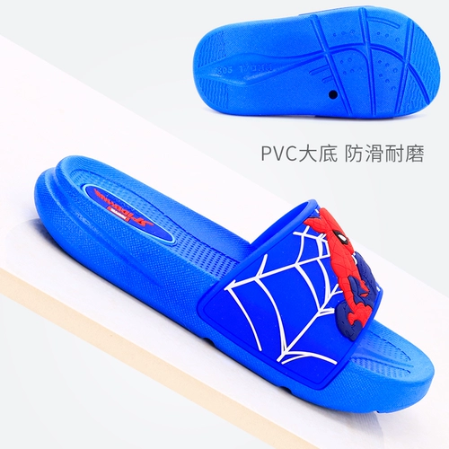 Дисней, детские летние тапочки для мальчиков, нескользящие слайдеры