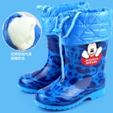 Дисней, детский дождевик, флисовые нескользящие сапоги, удерживающий тепло демисезонный съемный вкладыш для мальчиков
