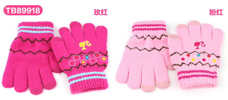 Gants pour fille BARBIE en acrylique - Ref 2150112 Image 13