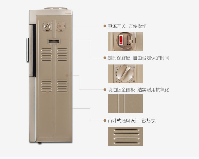 máy tạo nước ion kiềm Thiên thần uống đài phun nước lạnh dọc hộ gia đình nóng lạnh băng nóng Y2488 khử trùng nước tự động thông minh máy lọc nước karofi ksi80