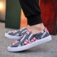 Giày denim Bắc Kinh cũ Giày nam mùa đông Giày thủy triều nam Giày thông thường một bàn đạp giày Giày vải lười nam