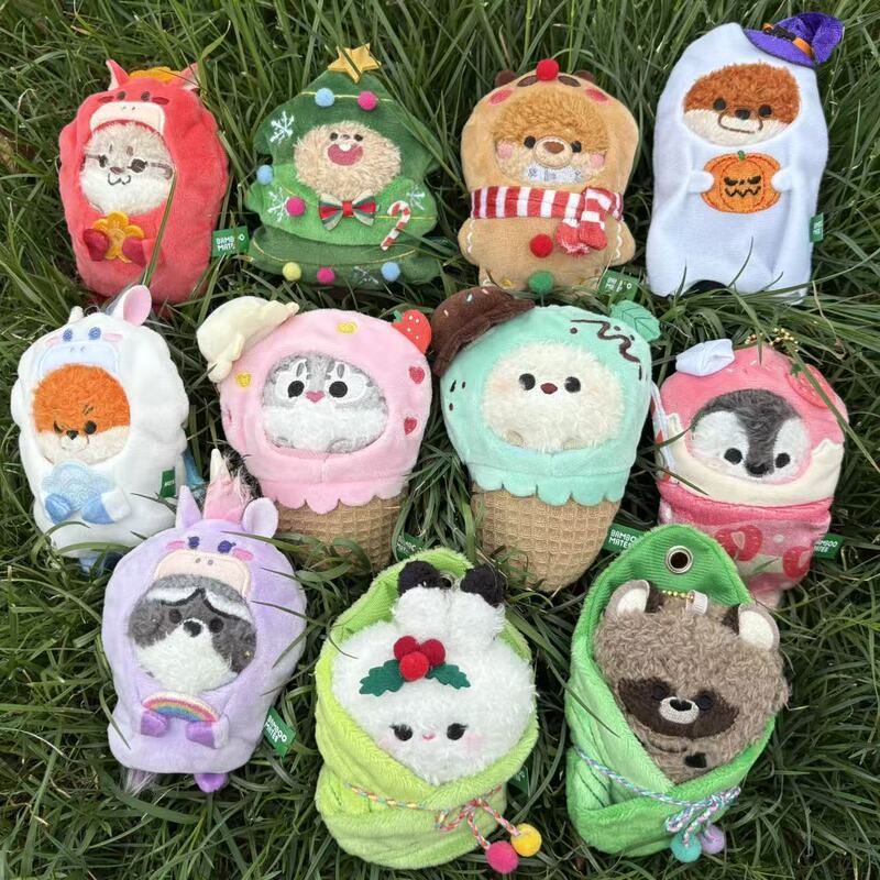 Nanjing Red Mountain Zoo Bamboomates Fuzzy Plush Pendant Series Potato Cake Doll Otter Dudu Nanjing Red Mountain Zoo Bamboomates Fuzzy Plush Pendant Series Potato Cake Doll Otter Dudu