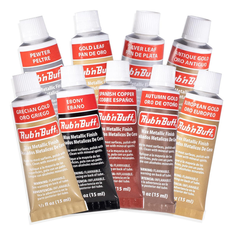 Free Shipping  Amaco Rub'N Buff Wax Metal Wax Paste for Antique Furniture and Picture Frame Decoration