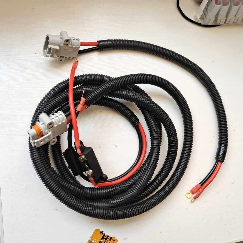 With Wire Set Electric Air Conditioning Accessories Parking Air Conditioning Power Supply Plug Insurance Box Plug Big 24v