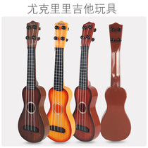 Ukulele beginner childrens guitar toy can pop up sound boy girl simulation music instrument