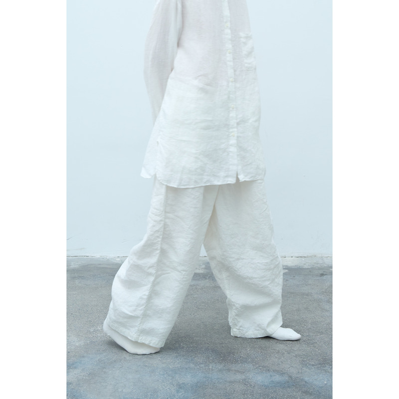 Ubac and Adret | White Linen Pants