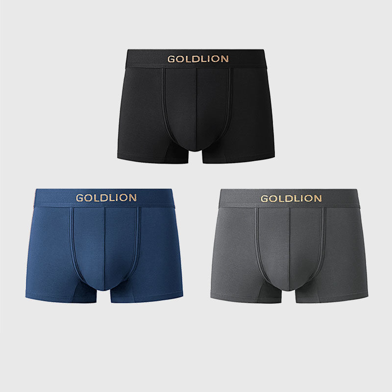 金利来男士内裤纯棉档正品牌2026新款平角棉质四角7A抑菌男款短裤