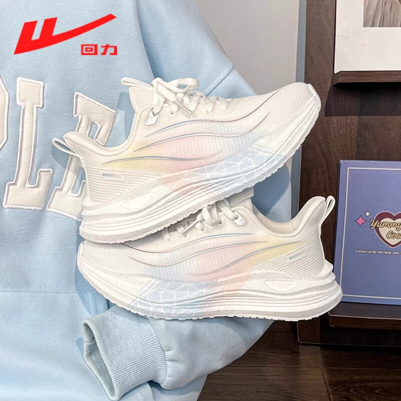 Pull-Back Women's Shoes, Niche Design Sneakers, 2026 Summer New Model, Lightweight Shock-Absorbing Soft-Soled Running Shoes for Junior High School Students