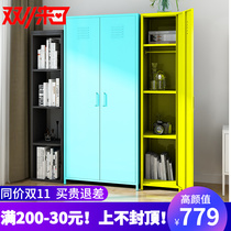 Baizhuo storage balcony locker assembly wardrobe simple steel double door small apartment entrance hall cloak cabinet sun protection