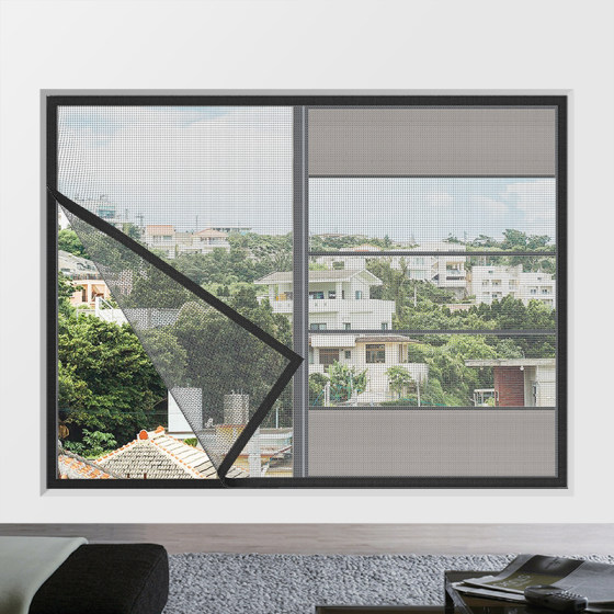 Window anti-mosquito screen window screen self-installation Velcro sand window net home self-adhesive magnet magnetic suction invisible simple curtain