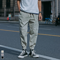 Furnace summer pure color beam foot ankle-length pants men thin loose Joker pants trend Tide brand ins casual pants